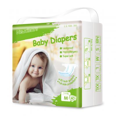 Sustainable bamboo organic materials biodegradable hypoallergenic disposable customized baby diaper